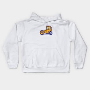 Tractor Vehicle Cartoon Illustration Kids Hoodie